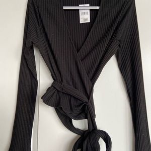 Lush cross body long sleeve shirt